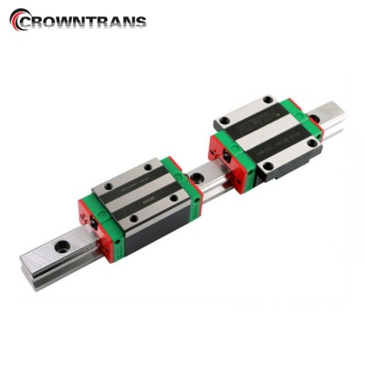 15mm - 45mm Width cnc linear Guide rail with good quality Original CNC Machine Slide Block Bearing HGH20 Linear Guide Rail